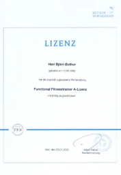 Functional Fitnesstrainer A-LIzenz